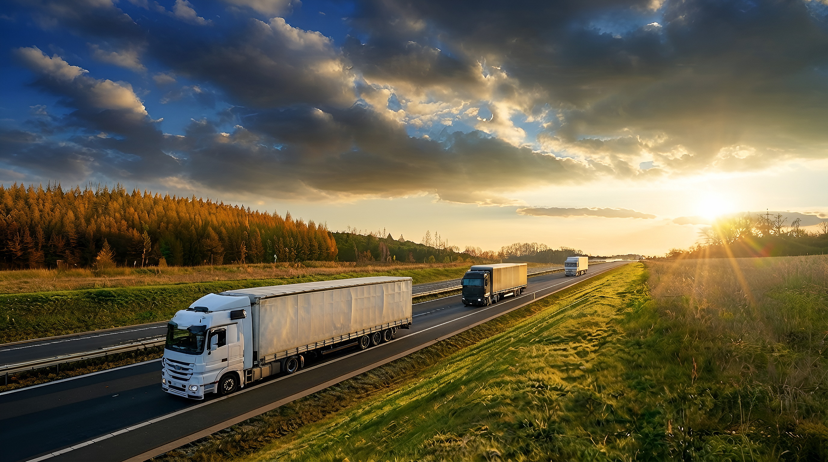 Vehicles travelling on a highway